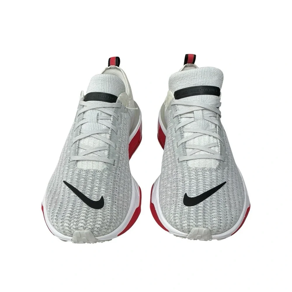 Nike Invincible 3 – Size 10 Men Running Shoe Grey White Fire Red NEW No Box